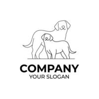 logo ontwerp voor dierenverzorging vector