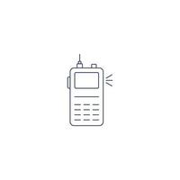 camping communicatie walkie talkie icoon vector