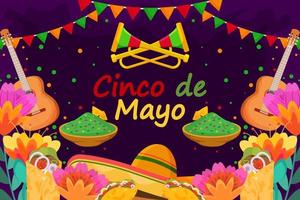 cinco de mayo viering achtergrond vector