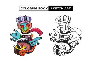 vector ontwerp kleurboek schets kunst