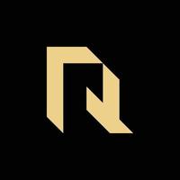 luxe letter r logo-ontwerp vector