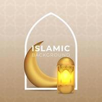 islamitische achtergrond vector met ornamenten en patroon