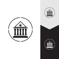 zakelijke en financiële pictogram bank vectorillustratie vector