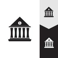 zakelijke en financiële pictogram bank vectorillustratie vector