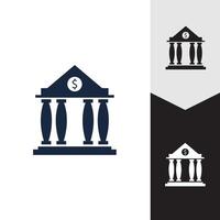 zakelijke en financiële pictogram bank vectorillustratie vector