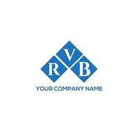 RVB brief logo ontwerp op witte achtergrond. rvb creatieve initialen brief logo concept. rvb brief ontwerp. vector
