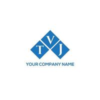 tvj brief logo ontwerp op witte achtergrond. tvj creatieve initialen brief logo concept. tvj brief ontwerp. vector