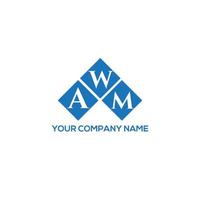 awm brief logo ontwerp op witte achtergrond. awm creatieve initialen brief logo concept. awm brief ontwerp. vector