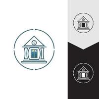 zakelijke en financiële pictogram bank vectorillustratie vector