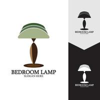 slaapkamer lamp vector pictogramachtergrond