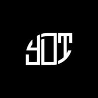 YDT brief logo ontwerp op witte achtergrond. ydt creatieve initialen brief logo concept. ydt-briefontwerp. vector