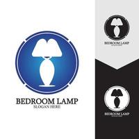 slaapkamer lamp vector pictogramachtergrond