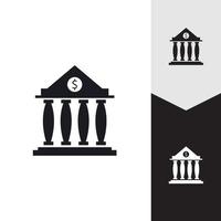 zakelijke en financiële pictogram bank vectorillustratie vector