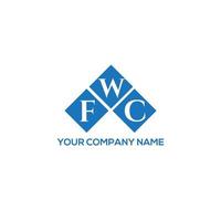 fwc creatieve initialen brief logo concept. fwc brief ontwerp. fwc brief logo ontwerp op witte achtergrond. fwc creatieve initialen brief logo concept. fwc brief ontwerp. vector