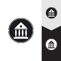 zakelijke en financiële pictogram bank vectorillustratie vector