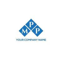 mpp brief logo ontwerp op witte achtergrond. mpp creatieve initialen brief logo concept. mpp brief ontwerp. vector