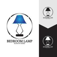 slaapkamer lamp vector pictogramachtergrond