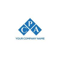 cpa creatieve initialen brief logo concept. cpa brief design.cpa brief logo ontwerp op witte achtergrond. cpa creatieve initialen brief logo concept. cpa-briefontwerp. vector
