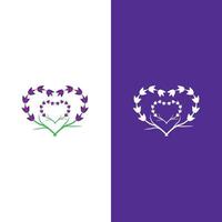 verse lavendel bloem logo vector