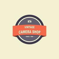 de camera winkel logo vintage stijl. vector