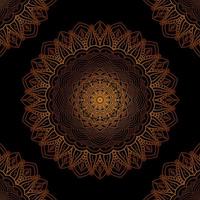 elegant sier mandala achtergrondontwerp met gouden kleur. Arabische vector mandala achtergrond. cirkelvormig patroon in de vorm van een mandala. henna tatoeage mandala. mehndi-stijl.