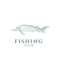 vissen logo ontwerp sjabloon illustratie. sportvissen logo vector
