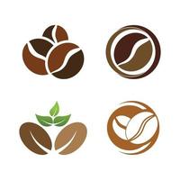 koffieboon pictogram vectorillustratie vector