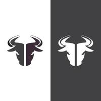 stier hoofd logo vector icon