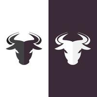 stier hoofd logo vector icon