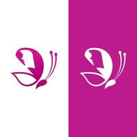 vlinder logo pictogram vector ontwerp
