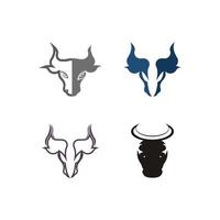 stier hoofd logo vector icon