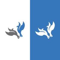 duif vogel logo vector ontwerp