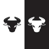 stier hoofd logo vector icon