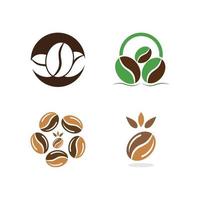 koffieboon pictogram vectorillustratie vector