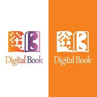 digitaal boek logo pictogram technologie vector