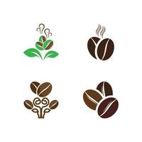 koffieboon pictogram vectorillustratie vector