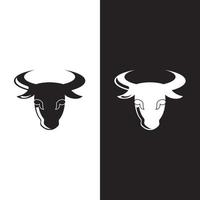 stier hoofd logo vector icon