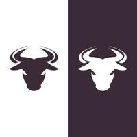 stier hoofd logo vector icon