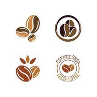 koffieboon pictogram vectorillustratie vector