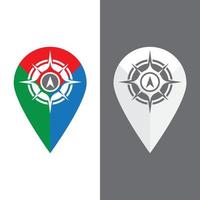 kompas logo sjabloon vector pictogram