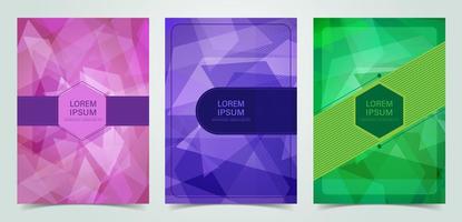 cover ontwerpsjabloon abstracte moderne geometrische vorm. vector illustratie