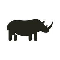 neushoorn pictogram illustratie. vectorontwerpen die geschikt zijn voor websites, apps en meer. vector