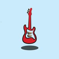 gitaar pictogram vector logo illustratie. geschikt voor webdesign, logo, applicatie.