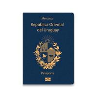 paspoort van uruguay. burger-ID-sjabloon. vector