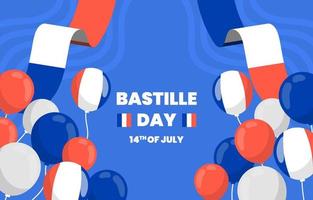 bastille dag feest achtergrond vector