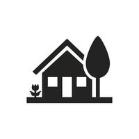 huis pictogram illustratie, nederzetting. vector