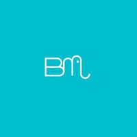 bm olifant logo ontwerp vector. vector