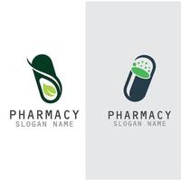 capsule drug vector logo creatief voor apotheek grafisch ontwerp