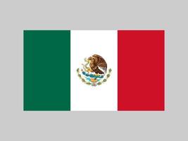 vlag van mexico, officiële kleuren en verhoudingen. vectorillustratie. vector