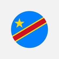 land democratische republiek congo. vlag van de democratische republiek congo. vectorillustratie. vector